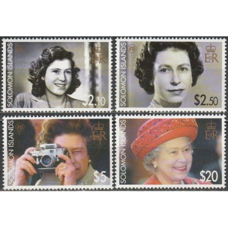 Solomon Islands stamps (2006) for sale. 80 years Elisabeth II