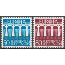 Lichtenšteinas 1984. CEPT - 25-eri metai, Stilizuotas tiltas