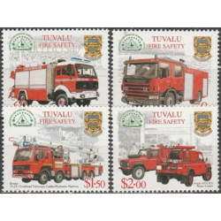 Tuvalu pašto ženklai (2001). Ugniagesių automobiliai