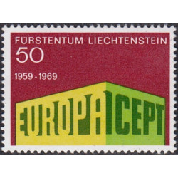 Lichtenšteino pašto ženklai (1969) - Fantastiškos Europa ženklų kainos‎