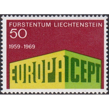 Lichtenšteino pašto ženklai (1969) - Fantastiškos Europa ženklų kainos‎