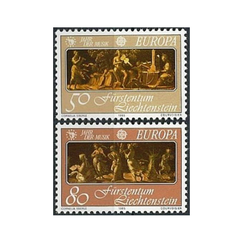 Lichtenšteino pašto ženklai (1985). Europos muzikos metai