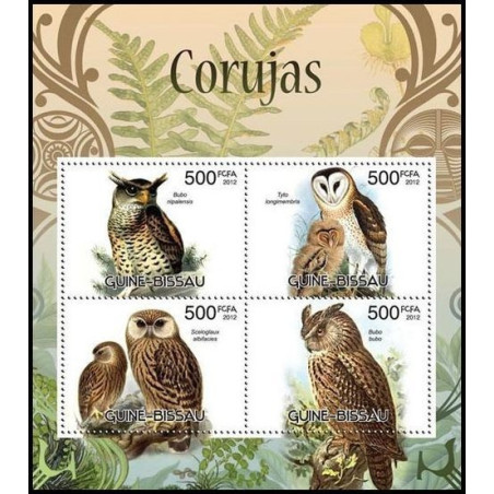 Guinea-Bissau stamps (2012) for sale. Owls