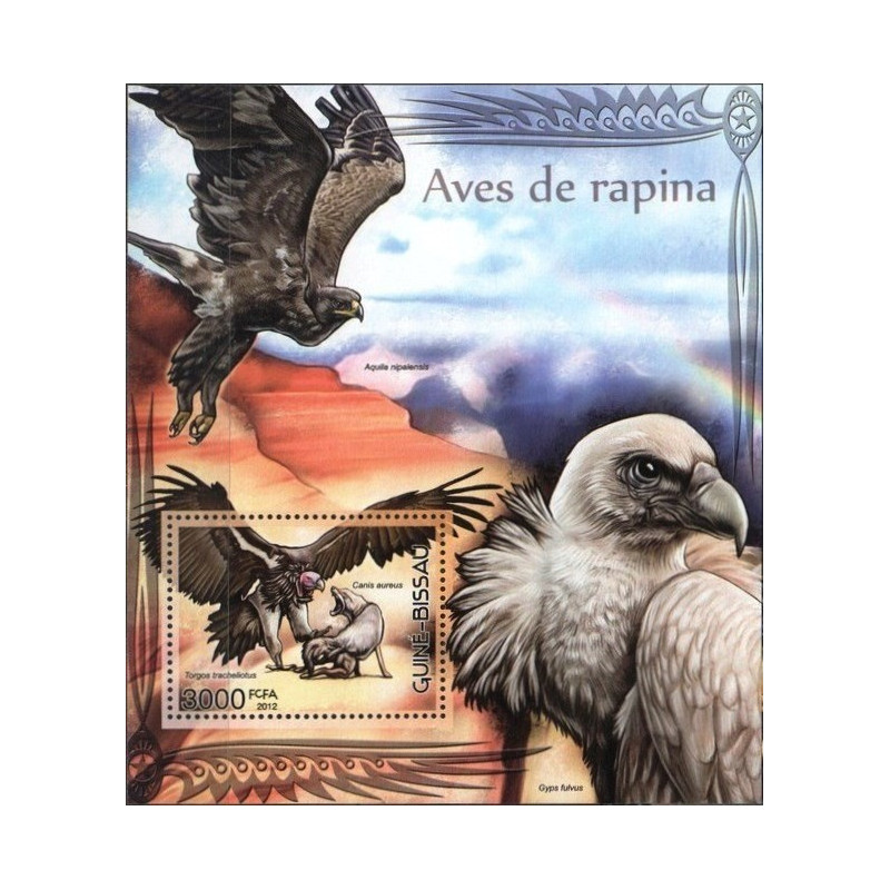 Guinea-Bissau stamps (2012) for sale. Birds of prey