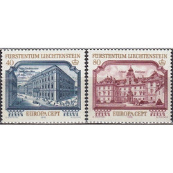 Lichtenšteino pašto ženklai (1978). Architektūros paminklai