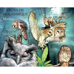 Mozambique stamps (2011) for sale. Owls