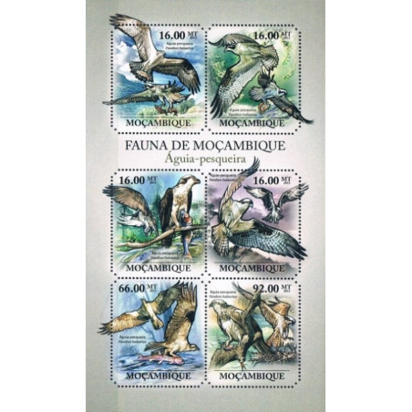 Mozambique stamps (2011) for sale. Birds of Prey