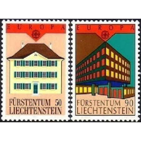 Lichtenšteino pašto ženklai (1990). Pašto pastatai