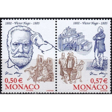 Monaco stamps (2002) for sale. Victor Hugo