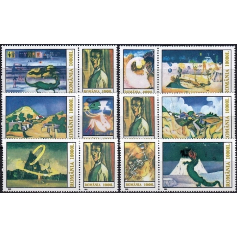 Rumunijos pašto ženklai (2003). Šiuolaikinis menas