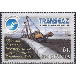 Rumunijos pašto ženklai (2009). Dujotiekis