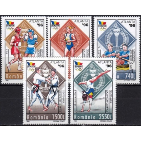 Rumunijos pašto ženklai (1996). Atlantos vasaros olimpinės žaidynės