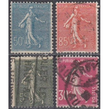 France 1921-1925. Seeder engraved by Mouchon (varietes)