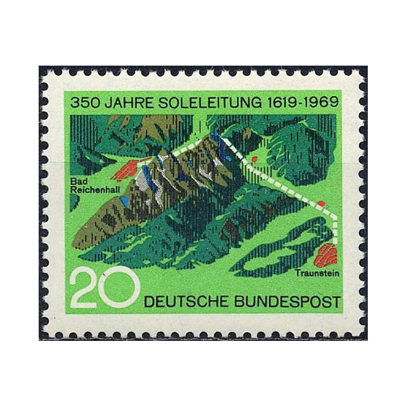 Germany stamps (1969) for sale. Brine pipeline
