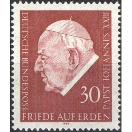 German stamps (1969) for sale. Pope John XXIII