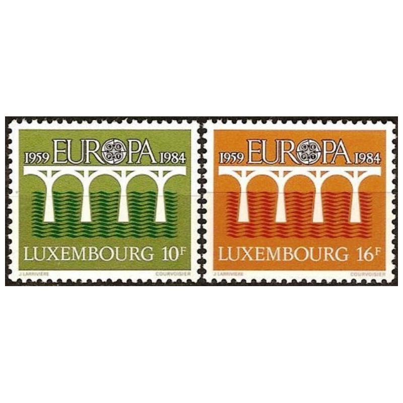 Liuksemburgas 1984. CEPT - 25-eri metai, Stilizuotas tiltas