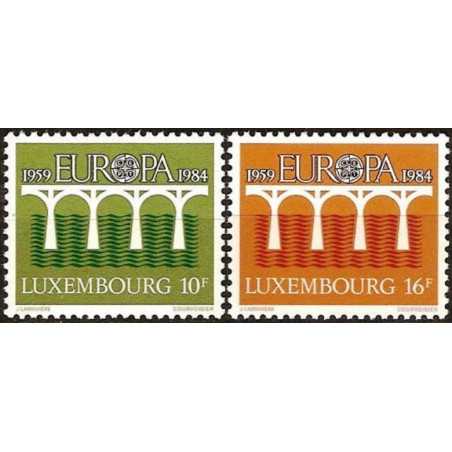 Liuksemburgas 1984. CEPT - 25-eri metai, Stilizuotas tiltas