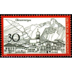 Vokietijos pašto ženklai (1970). Turizmas