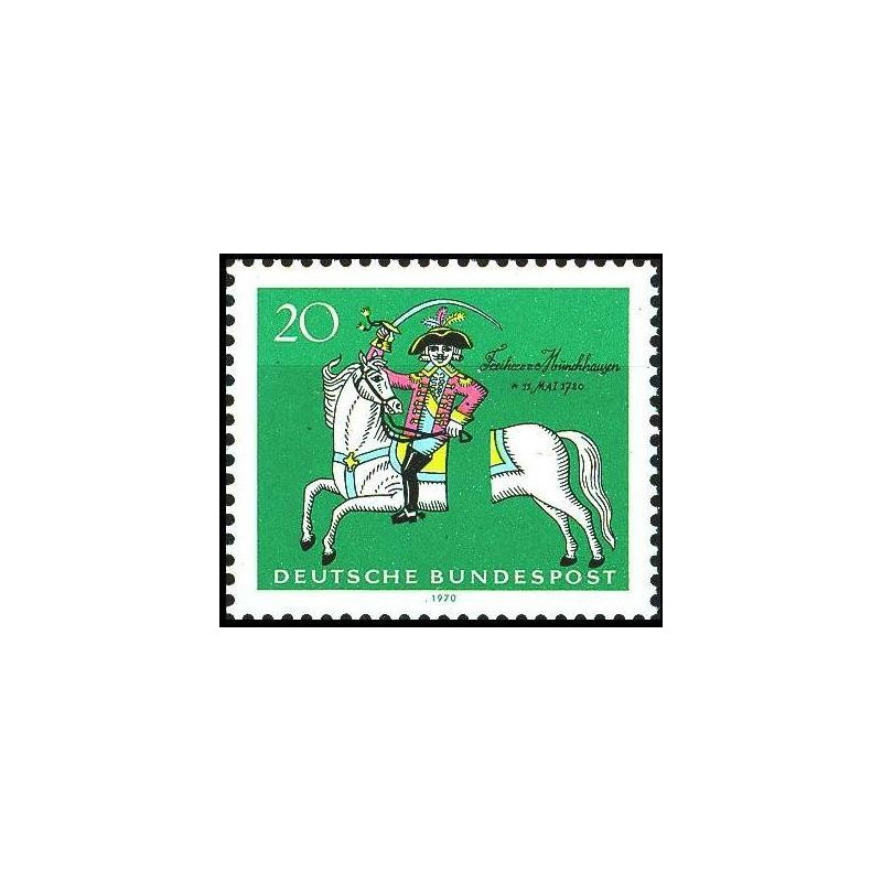 Vokietijos pašto ženklai (1970). Baronas Miunhauzenas