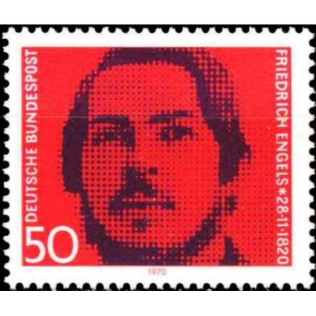 Vokietijos pašto ženklai (1970). Frydrichas Engelsas