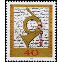 Vokietijos pašto ženklai (1972). Pašto istorija