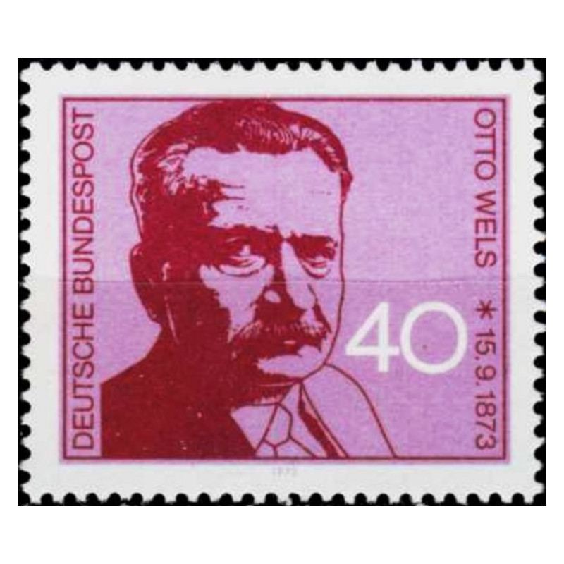 German stamps (1973) for sale. Otto Wels