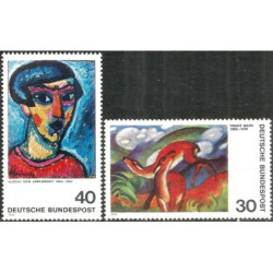 Vokietijos pašto ženklai (1974). Paveikslai