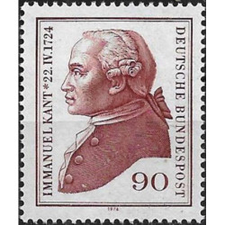 Vokietijos pašto ženklai (1974). Immanuelis Kantas