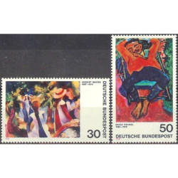 Vokietijos pašto ženklai (1974). Paveikslai