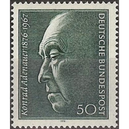 Vokietijos pašto ženklai (1976). Konradas Adenaueris