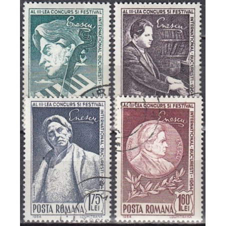Romanian stamps (1964) for sale. Music Festival