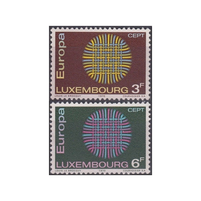 Liuksemburgo pašto ženklai (1970) - Fantastiškos Europa ženklų kainos‎