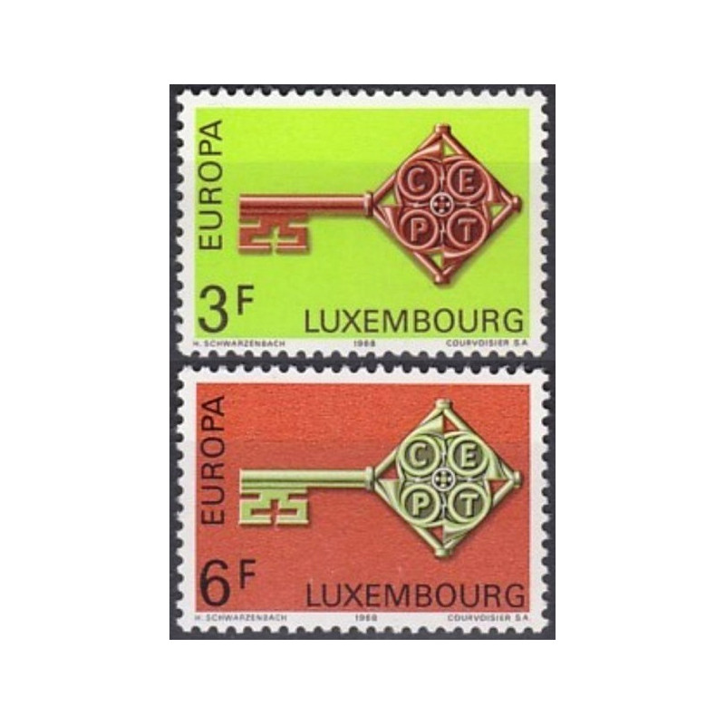 Liuksemburgo pašto ženklai (1968) - Fantastiškos Europa ženklų kainos‎