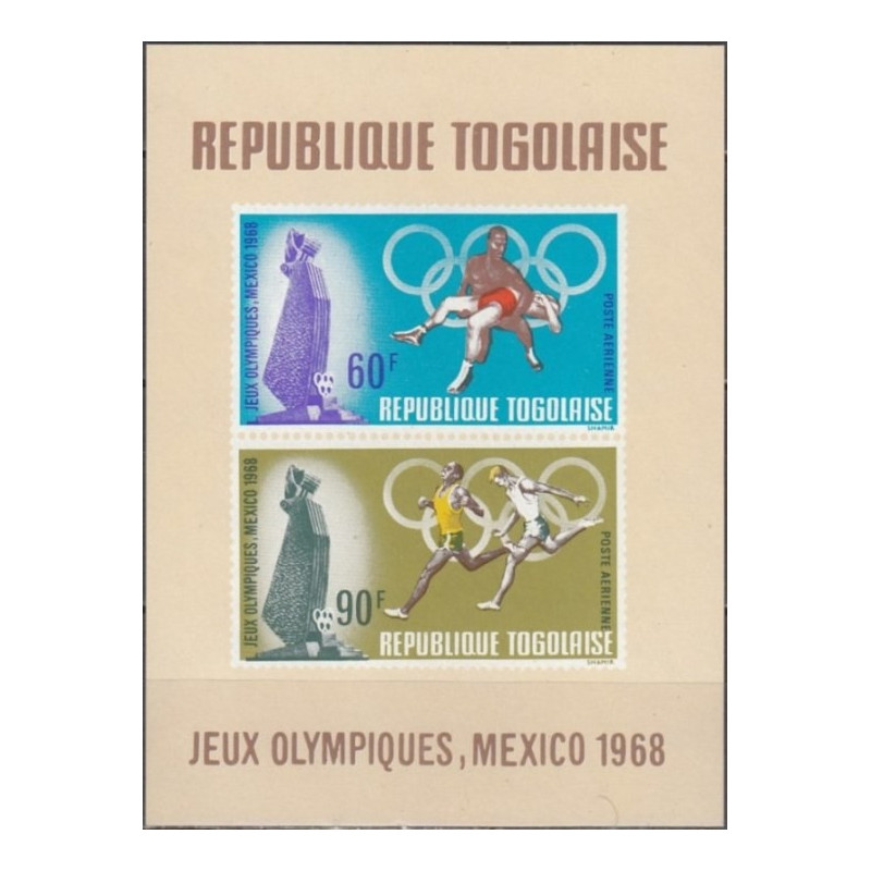 Togo 1968. Summer Olympic Games Mexico City