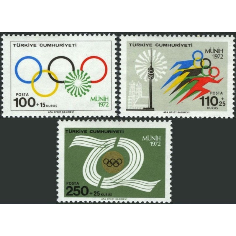 Turkey 1972. Summer Olympic Games Munich