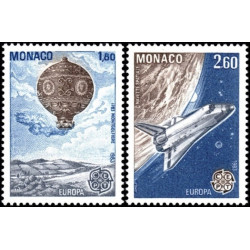 Monako pašto ženklai (1983). Žmonijos išradimai: aviacija