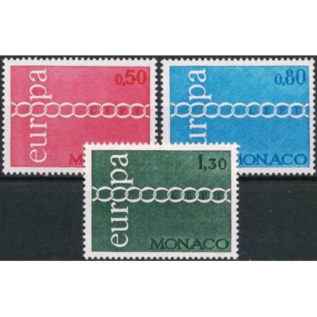 Monako pašto ženklai (1971) - Fantastiškos Europa ženklų kainos‎