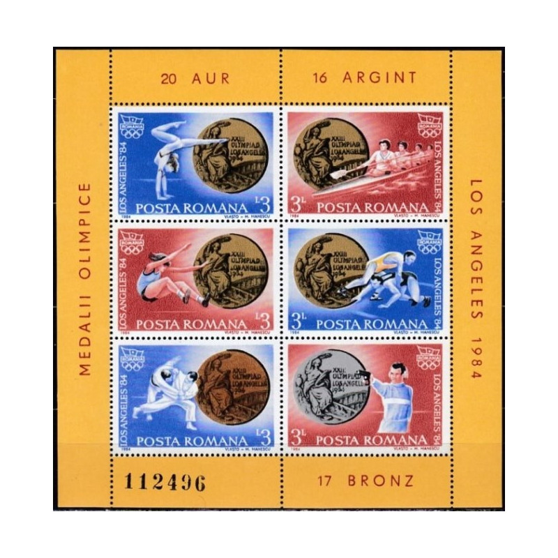 Romanian stamps (1984) for sale. Olympic Games Los Angeles