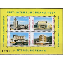 Rumunijos pašto ženklai (1987). Architektūra