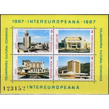 Romanian stamps (1987) for sale. Architecture