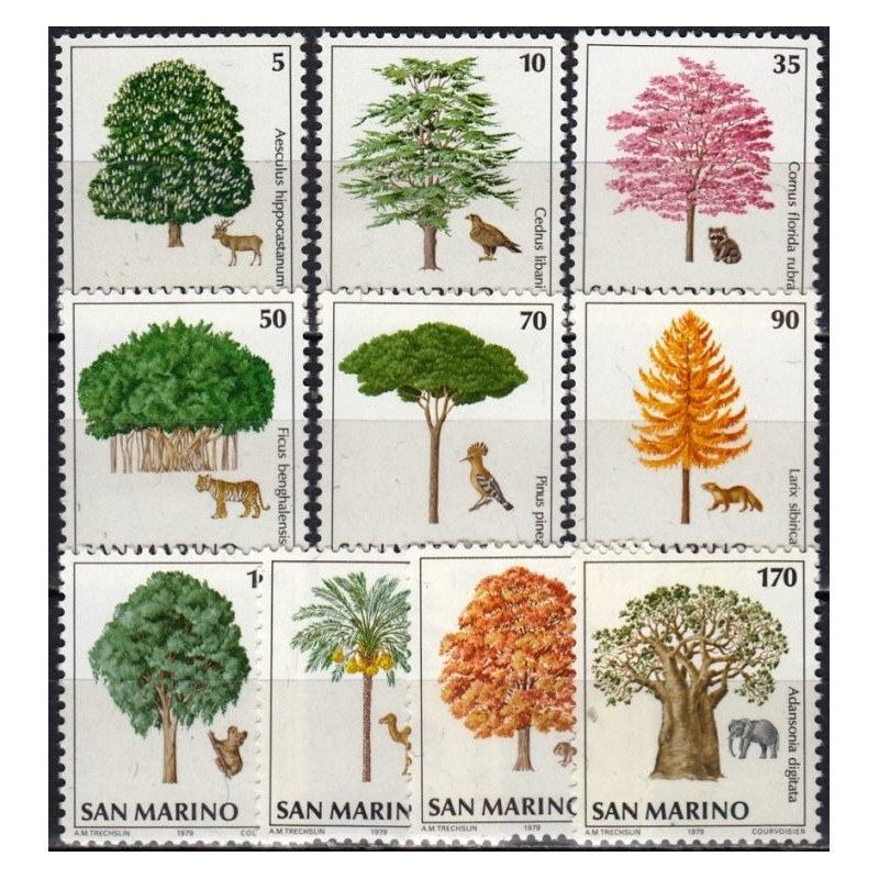 San Marino stamps (1979) for sale. Trees