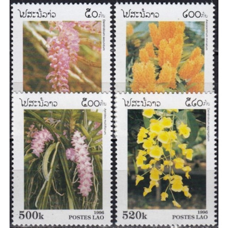 Laosos pašto ženklai (1996). Orchidėjos