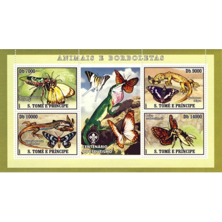 Sao Tome and Principe stamps (2007) for sale. Butterflies