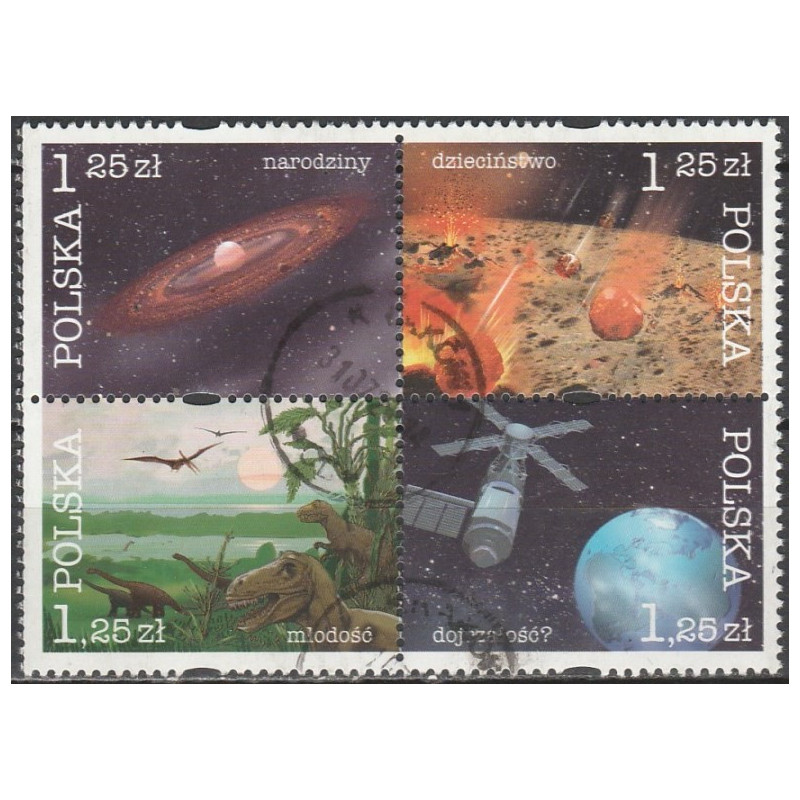 Polish stamps (2004) for sale. Cosmic history of the Earth