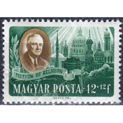 Vengrijos pašto ženklai (1947). Ruzveltas