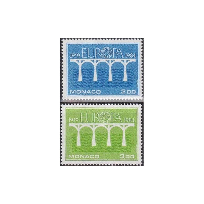 Monako pašto ženklai (1984). CEPT - 25-eri metai, Stilizuotas tiltas