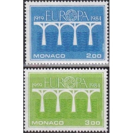 Monako pašto ženklai (1984). CEPT - 25-eri metai, Stilizuotas tiltas