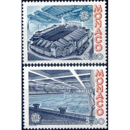 Monako pašto ženklai (1987). Modernioji architektūra