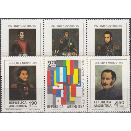 Argentina 1974. Spanish American wars of independence