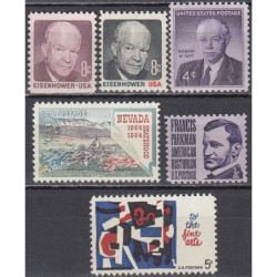 United States 1960s. Set of mint stamps IV